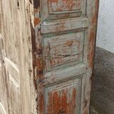 Old wooden wardrobe beige / pale yellow façade