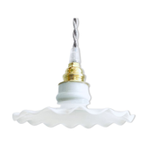Opaline collared sticky lamp