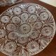 Glass fruit bowl