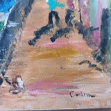 Tableau bateaux au mouillage