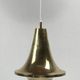 Scandinavian brass hanging pendant lamp by Hans Agne Jakobsson, Sweden 1960s