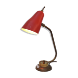 Vintage tole and brass design office lamp