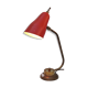 Lampe de bureau cocotte design Vintage en tole et laiton 1950