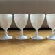 8 verres Cristal d’Arques blanc opaque