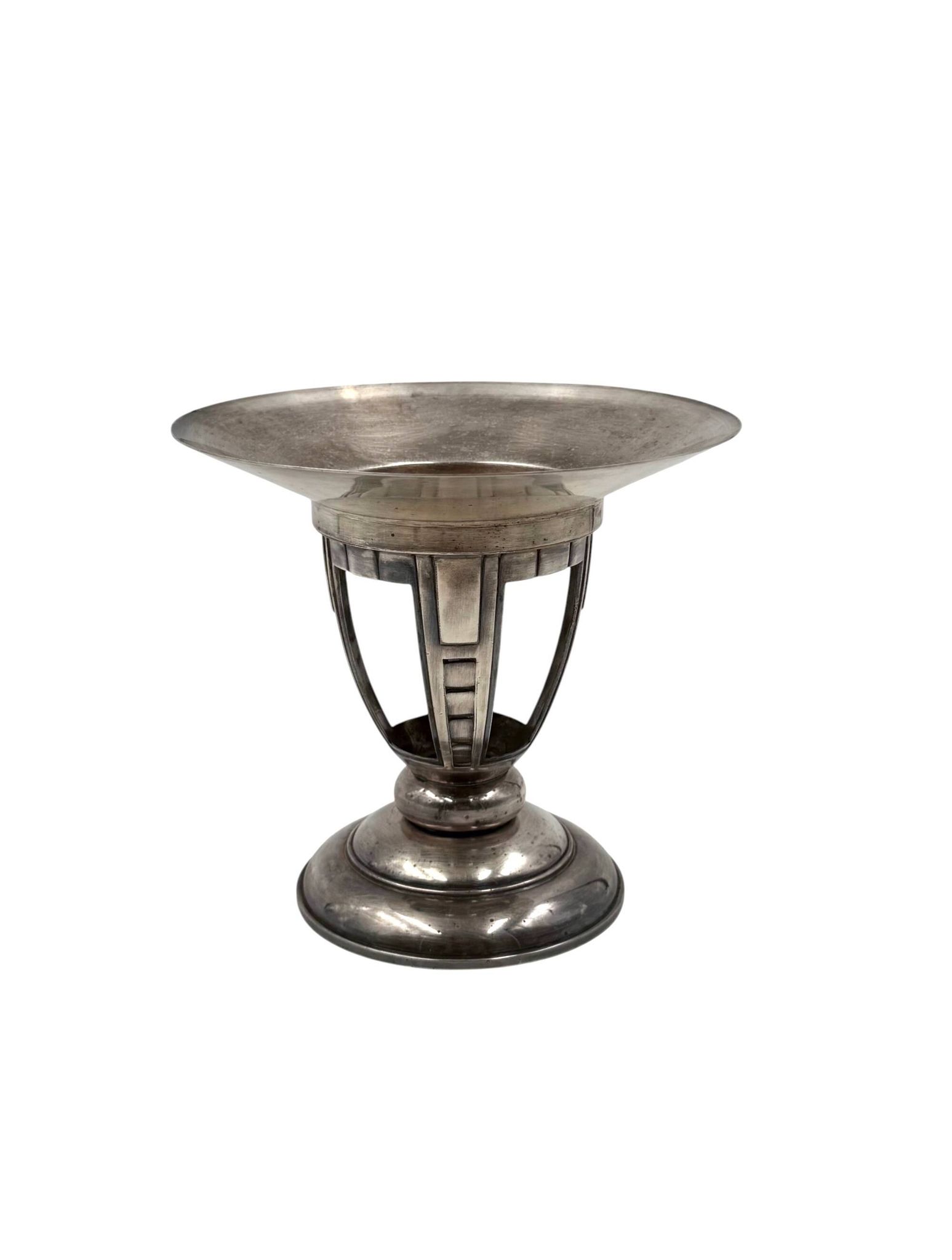 Art Deco silver-plated coup / vide poche, France 1940s