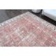 1960s Vintage Persian Handmade Wool Cotton Light Red Area Rug 280x360