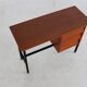Vintage teak metal sidetable