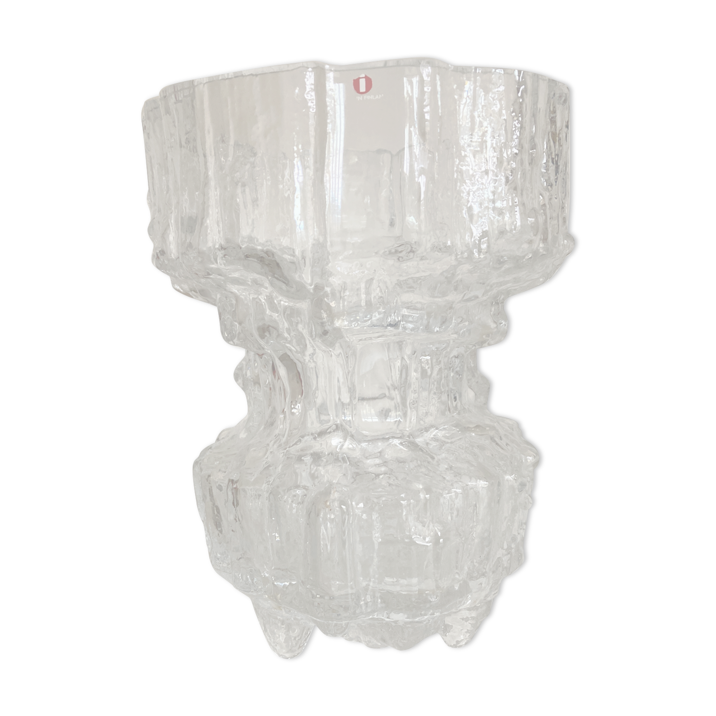 Ice vase by Tapio Wirkkala for Iittala 3432 Gerania 1971-1980 Scandinavian Finland