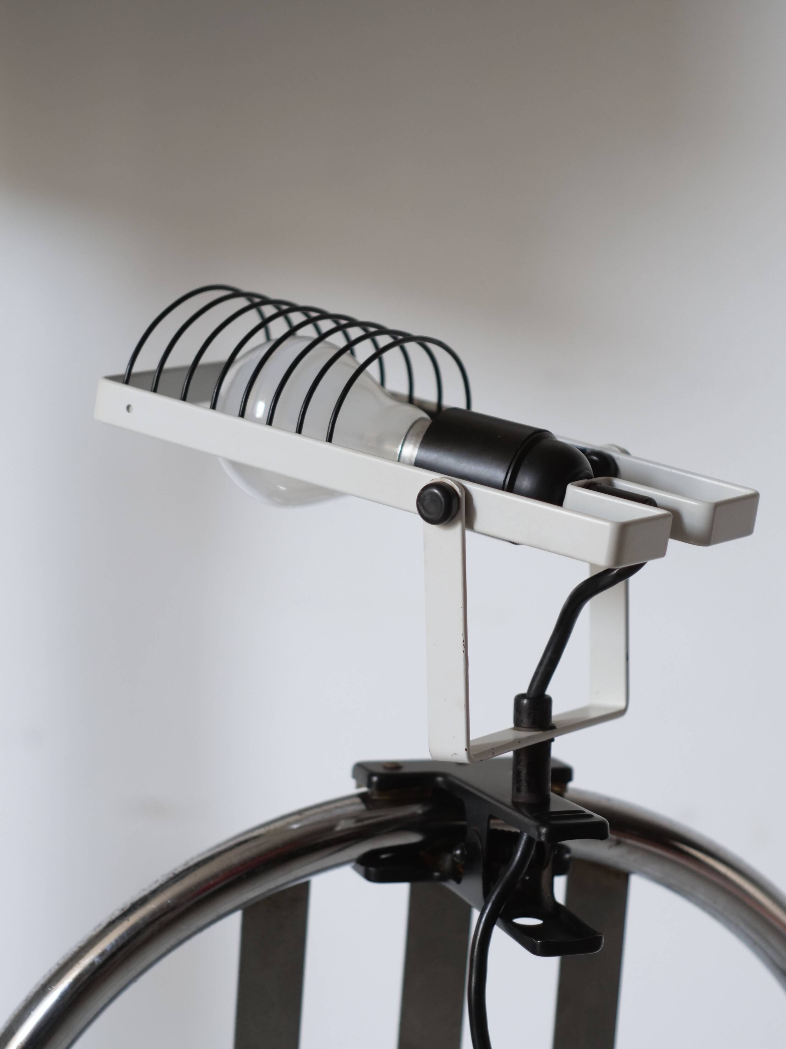 Artemide clamp lamp designed by Ernesto Gismondi model Sintesi