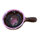 Brown and pink glazed terracotta caquelon