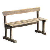 Old oak school bench