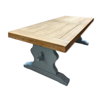 Solid oak farmhouse table