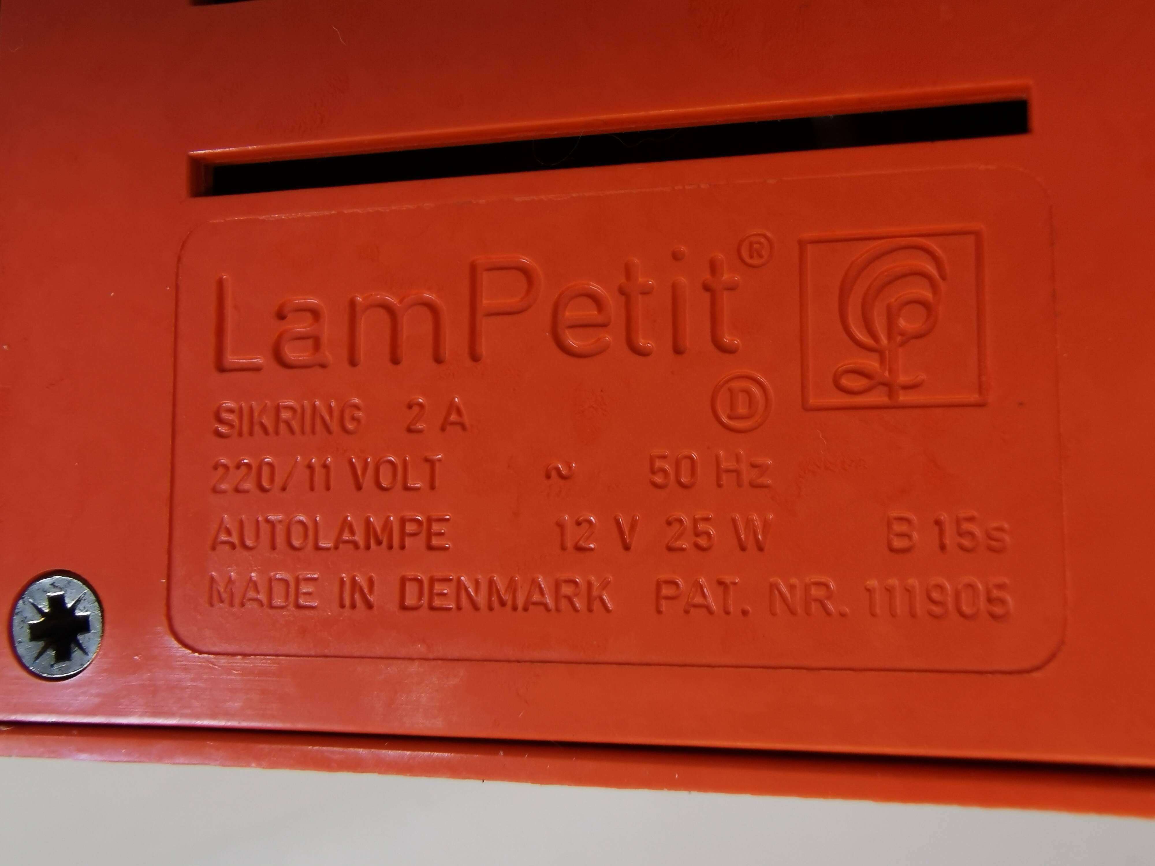 Louis Poulsen LamPetit table or wall lamp designed by Bent Gantzel-Boysen, 1960s