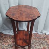 Art Nouveau marquetry pedestal table