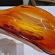 Coupe en verre de Murano orange, années 1950