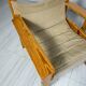 '70s set of 2 pine & canvas lounge chairs by Erik Wørts for IKEA
