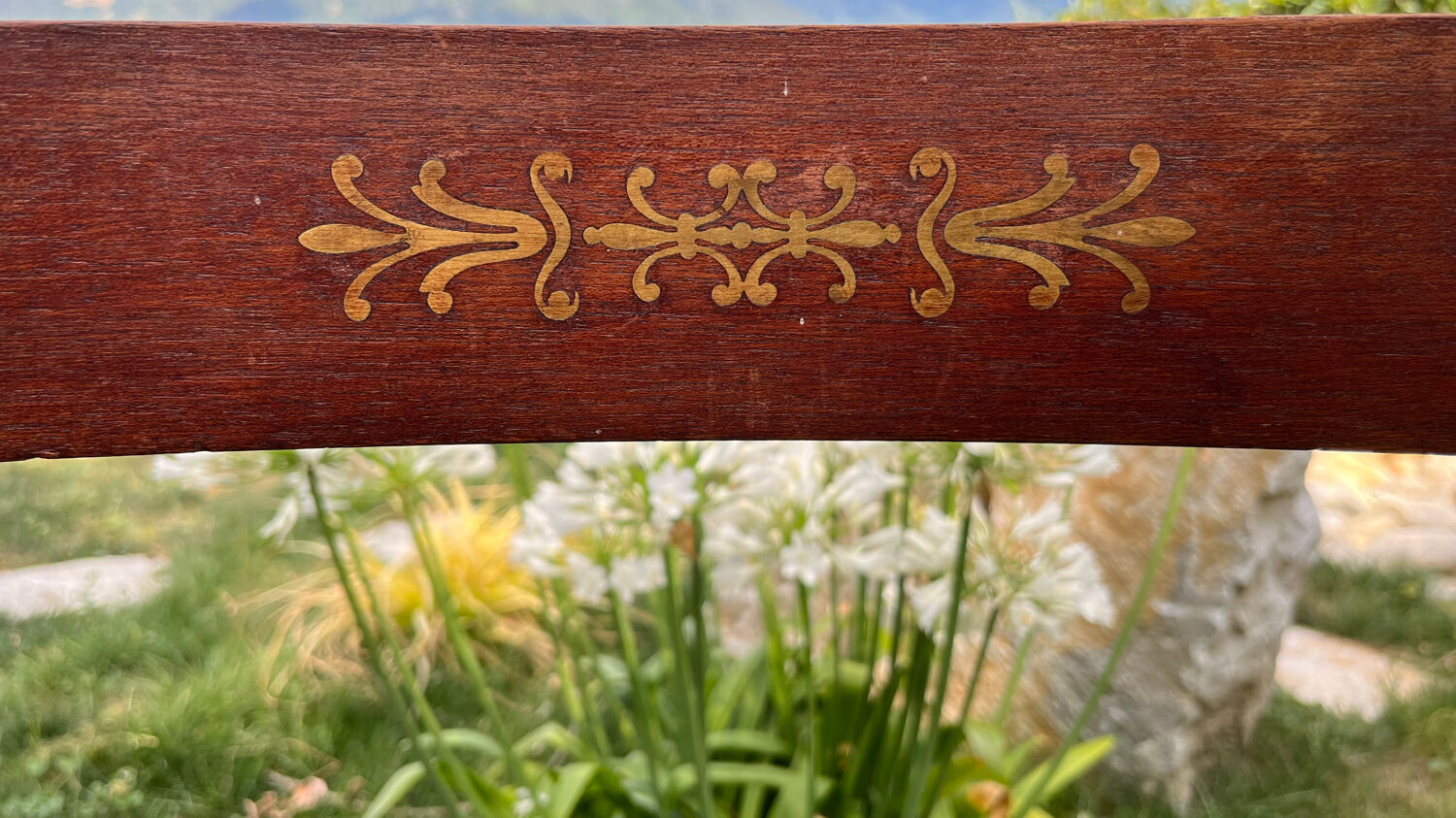 Vintage upholstery wooden chair