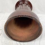 Complete in brown-toned enamelled ceramic, planter on its column