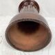 Complete in brown-toned enamelled ceramic, planter on its column