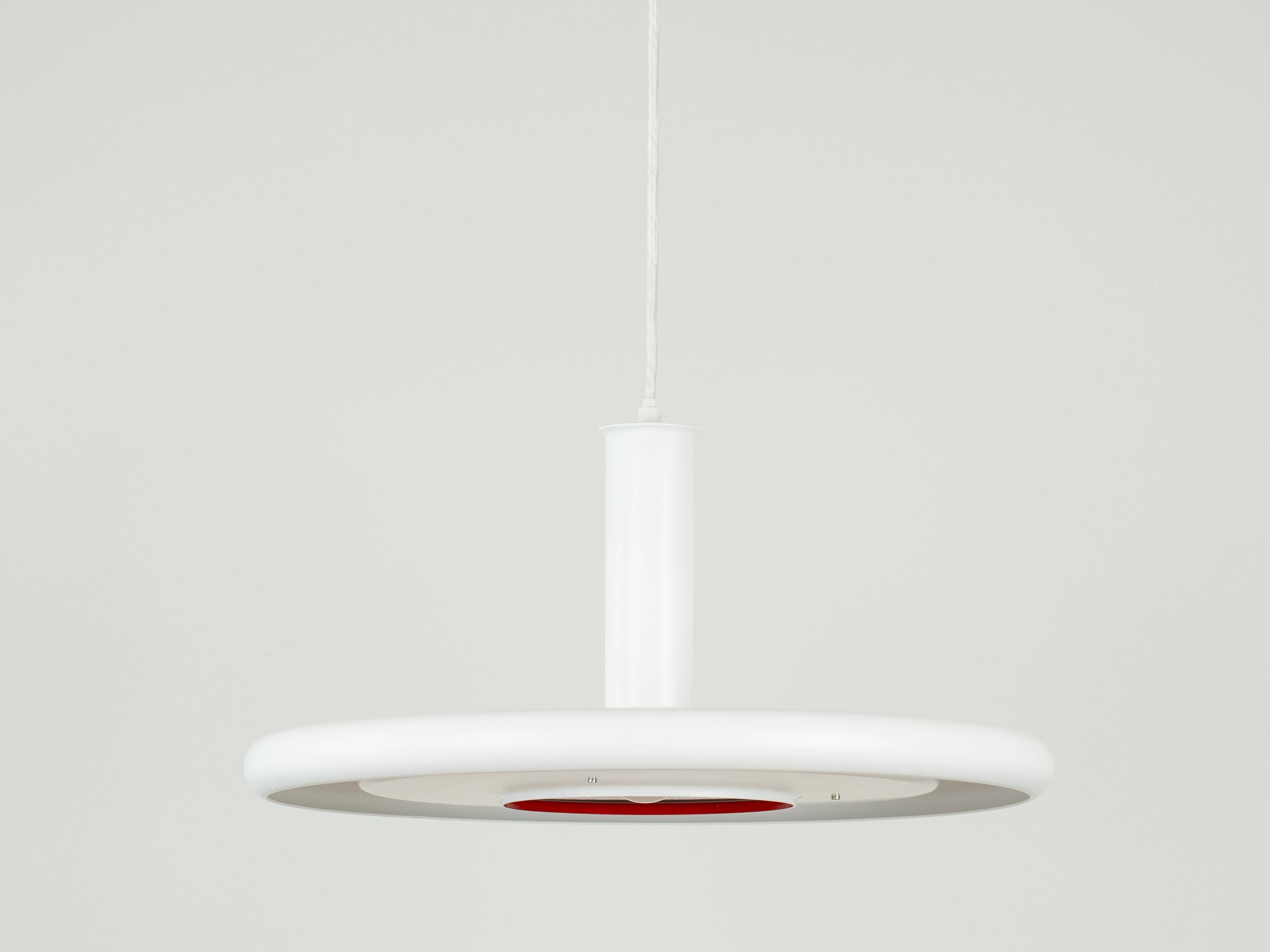 Danish vintage Optima pendant lamp by Hans Due, Fog og Morup, 1973