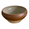 Two-tone stoneware salad bowl