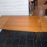 Vintage rectangular table with 2 extensions from the 60s