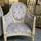 Paire de fauteuils bergères de style Louis XVI 1900
