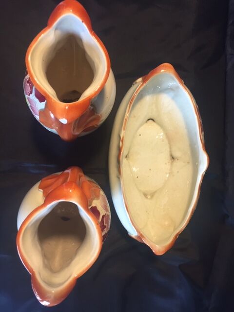 Lot vases and a garden dabbling 1900