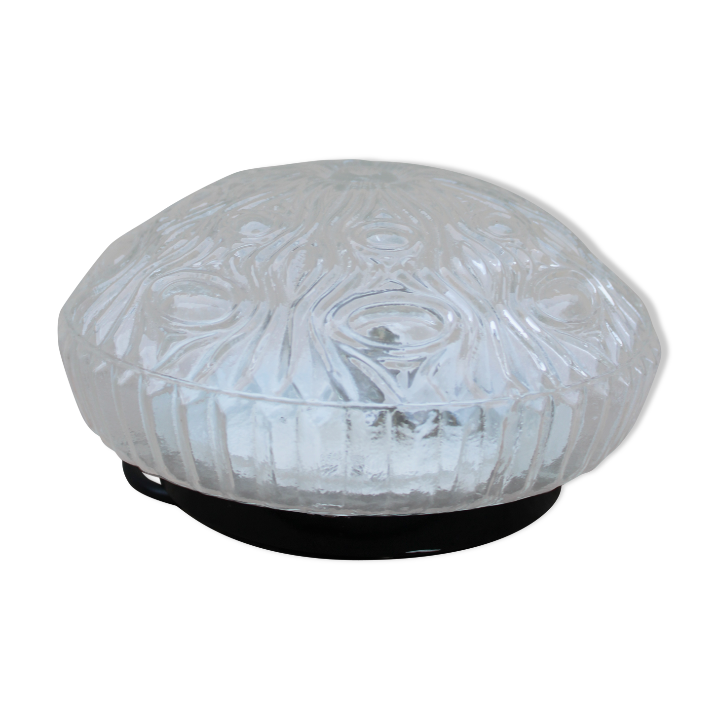 Moulded glass ceiling light