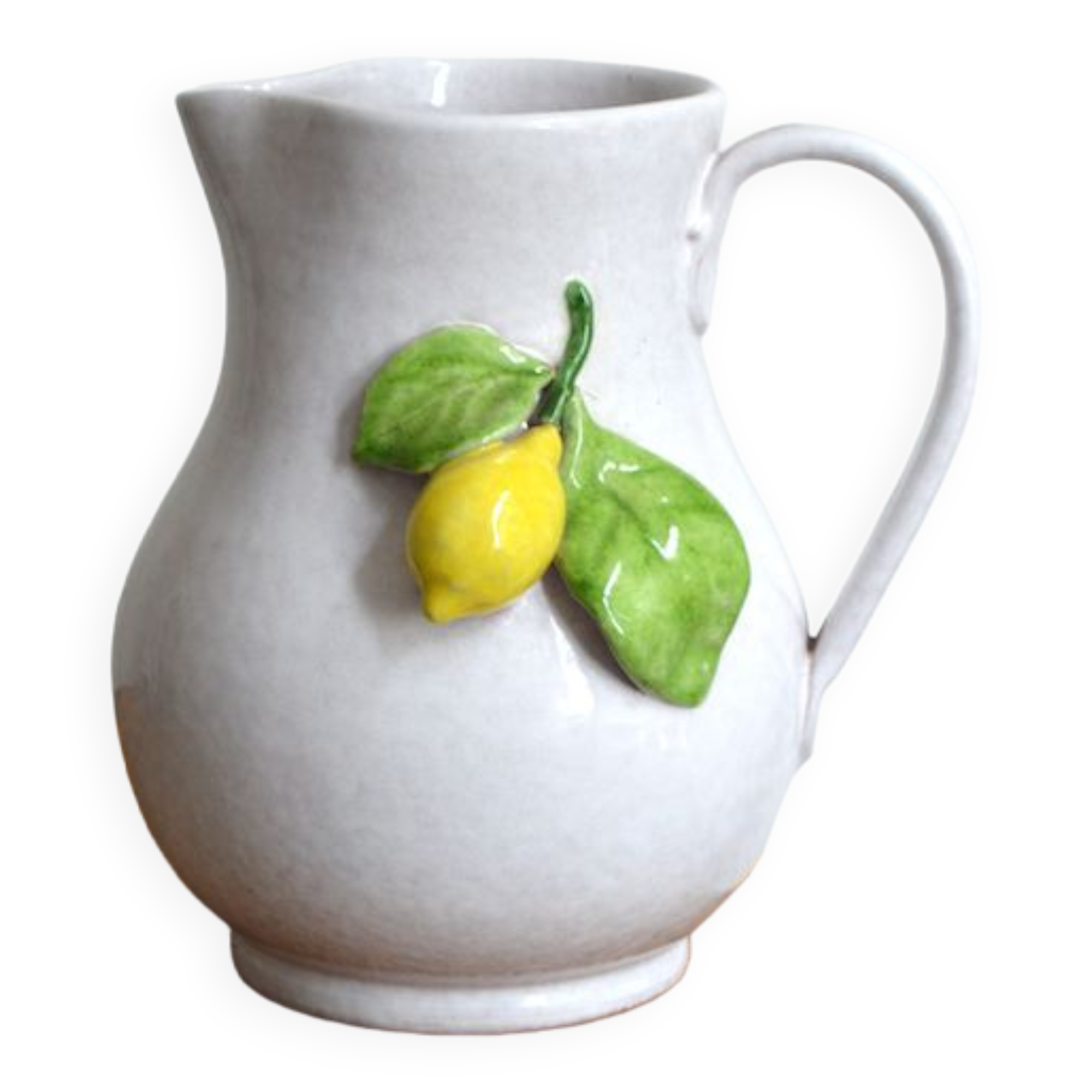 Carafe Citron en barbotine
