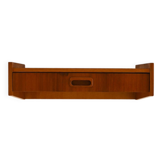 Table de chevet murale en teck
