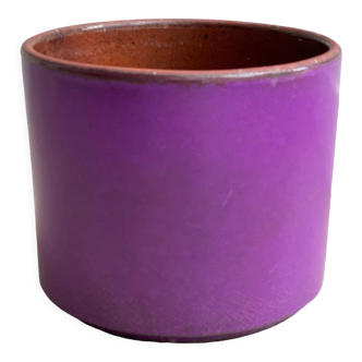 Jardinière / pot de fleurs violet vintage, céramique hollandaise
