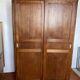Vintage Parisian wardrobe with sliding doors