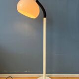 White mid-century space age mushroom floor lamp by Hala Zeist