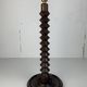 French wood turned table lamp in the style of Charles Dudouyt, 1950s