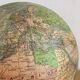 Luminous globe world map in glass Perrina vintage 60s