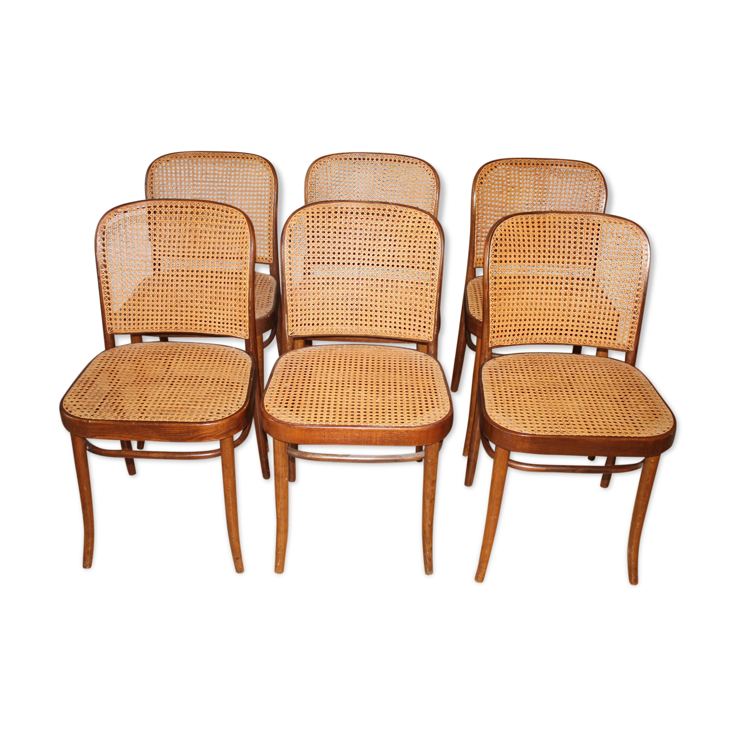 Set of 6 chairs canned drevounia