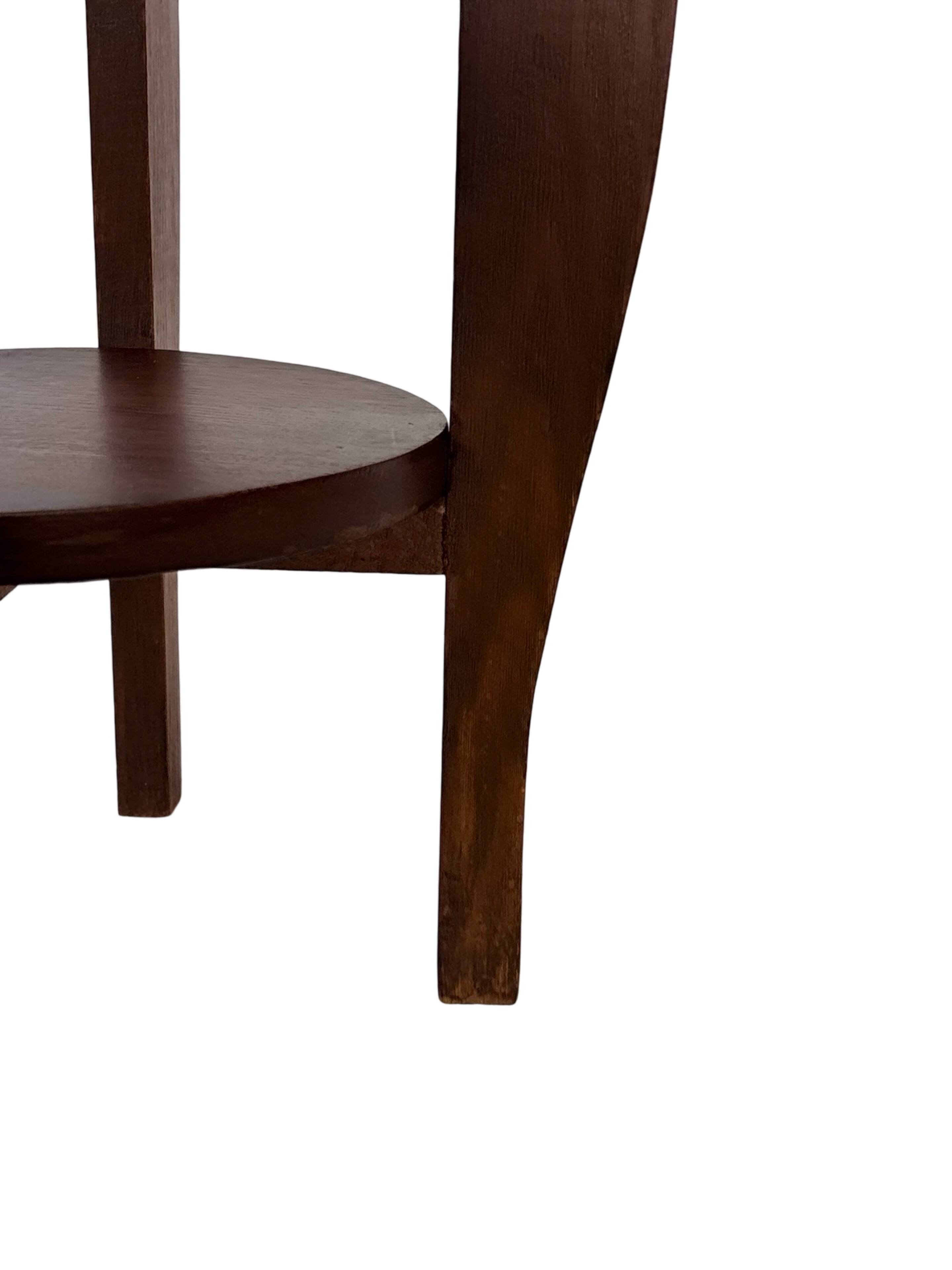 Art Deco Side Table Plant Table Oak 1950s Design