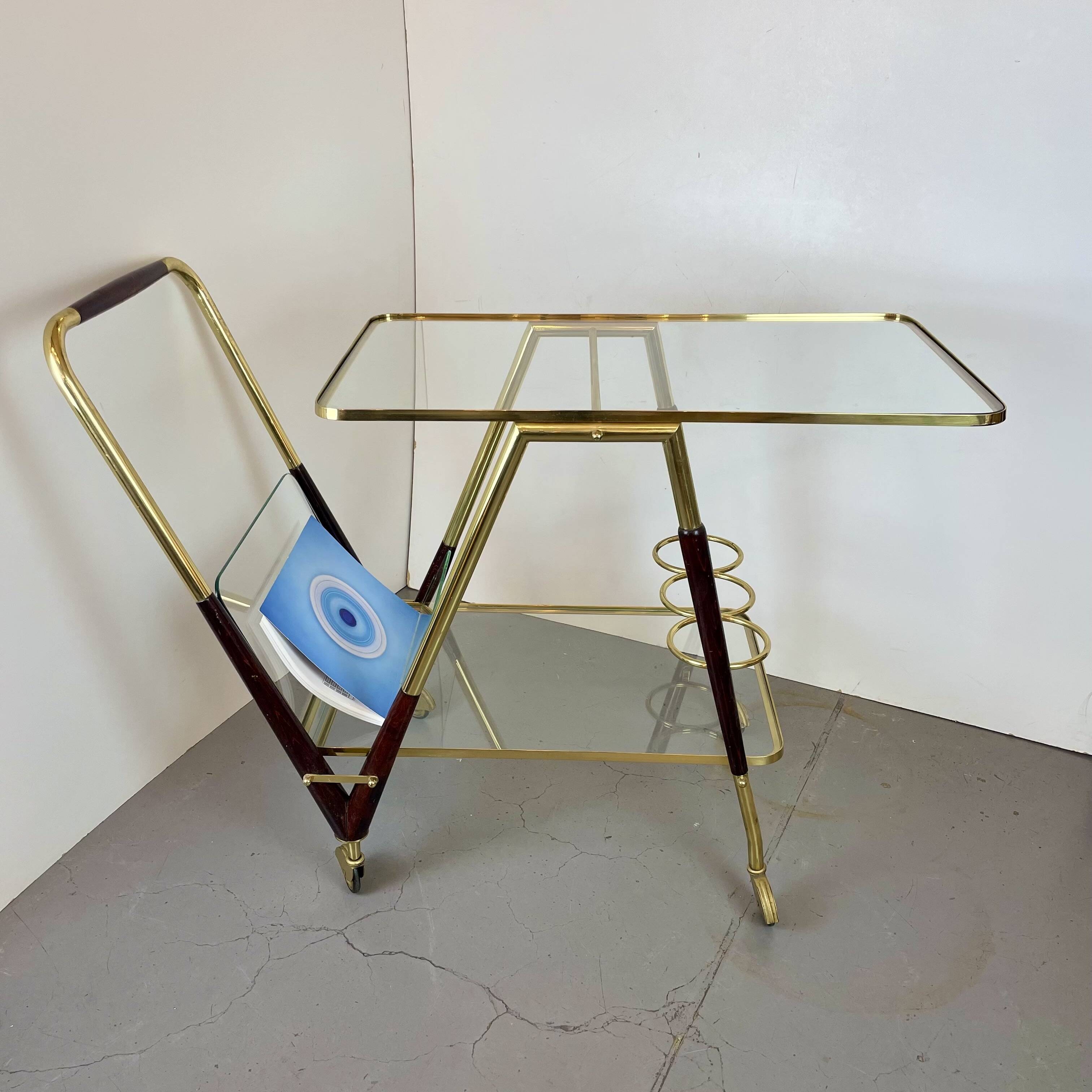 Bar Cart Trolley style Cesare Lacca, 1950’s