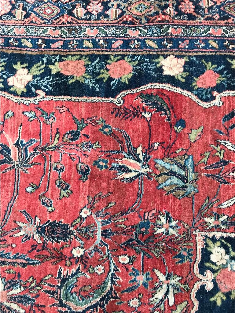 Old Persian Bidjar rug hand made wool 183 X 268 cm