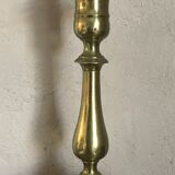 Lamp foot candle holder shape in solid brass 26.5 cm