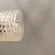 Small hanging lamp in transperant crystal glass