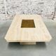 Vintage travertine coffee table by Georges Mathias
