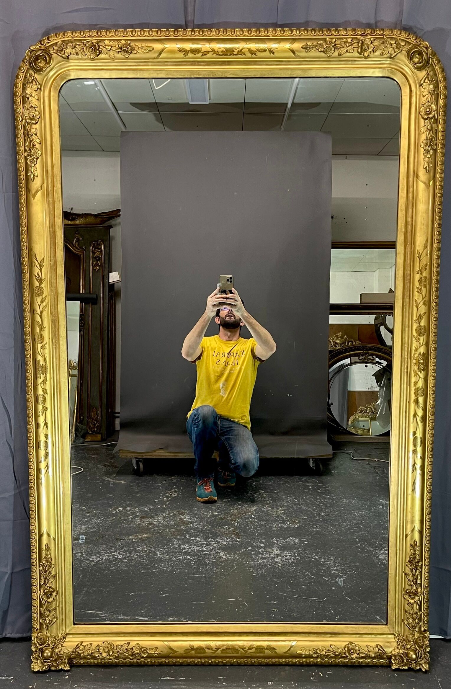 Mirror 174 x 114 cm louis philippe