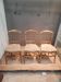 Set of 3 Napoleon III chairs in gilded wood