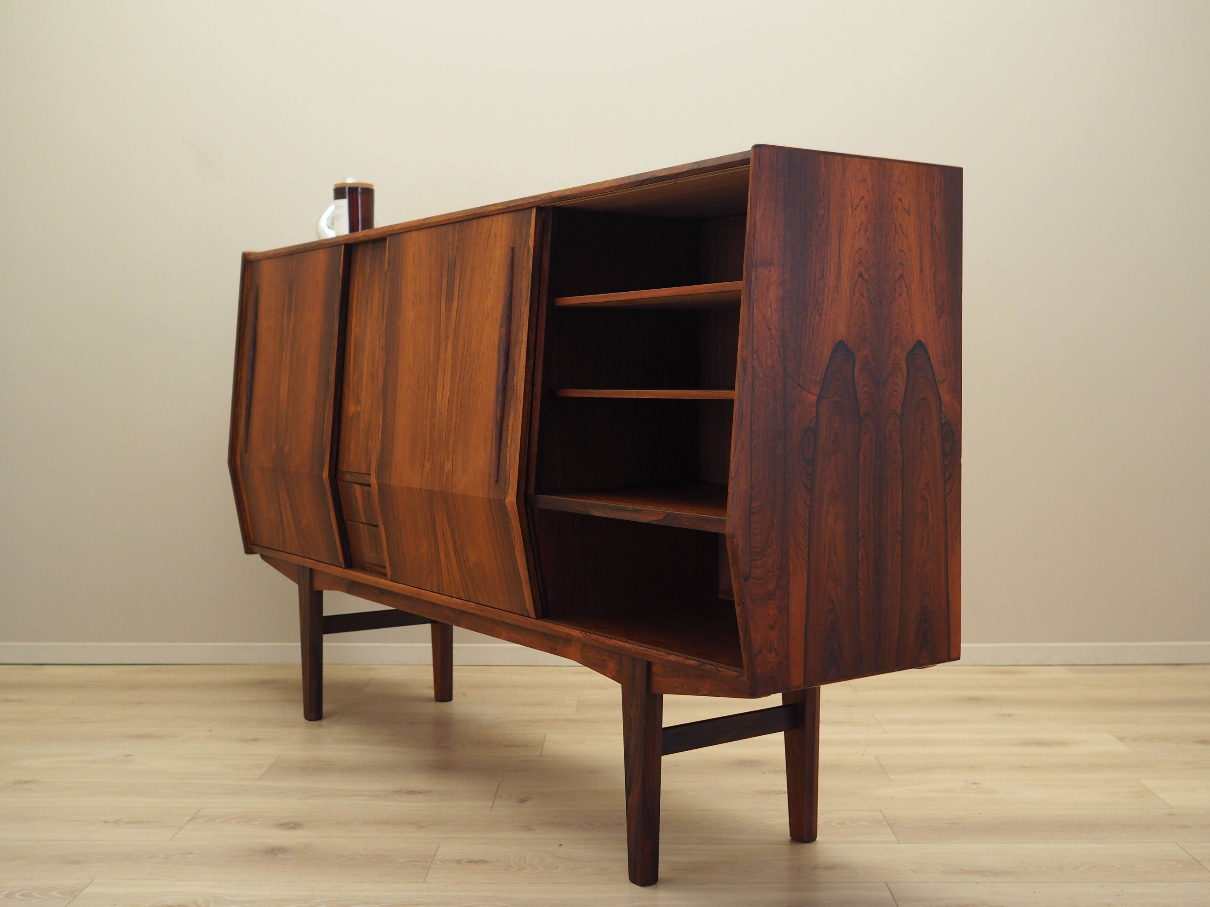 Rosewood highboard, Danish design, 1970s, production: Denmark