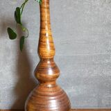 Vase soliflore de potier en grès émaillé vintage