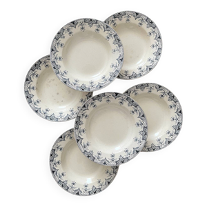 6 assiettes creuses Art