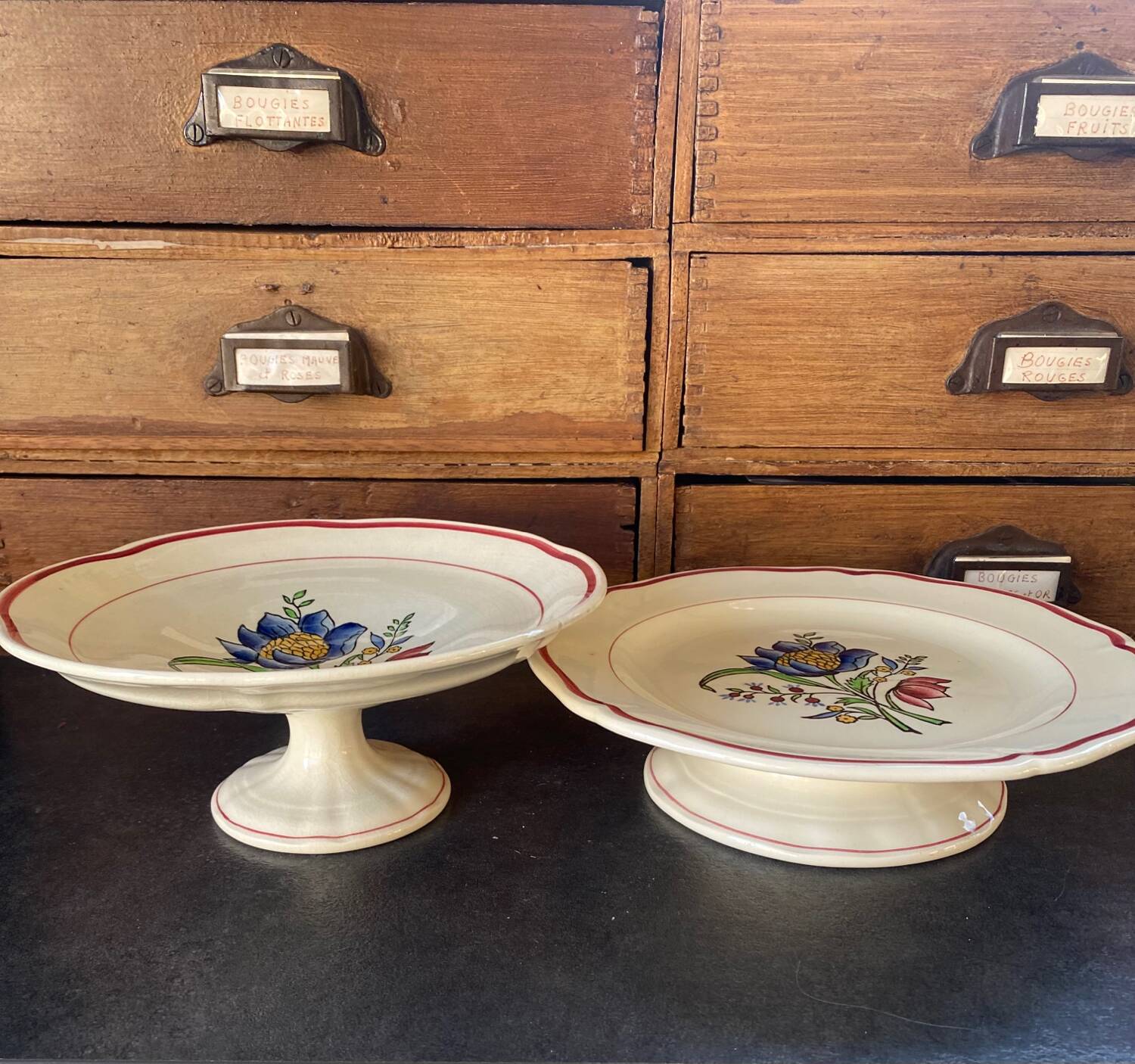 Gien earthenware fruit bowl, Savoie model