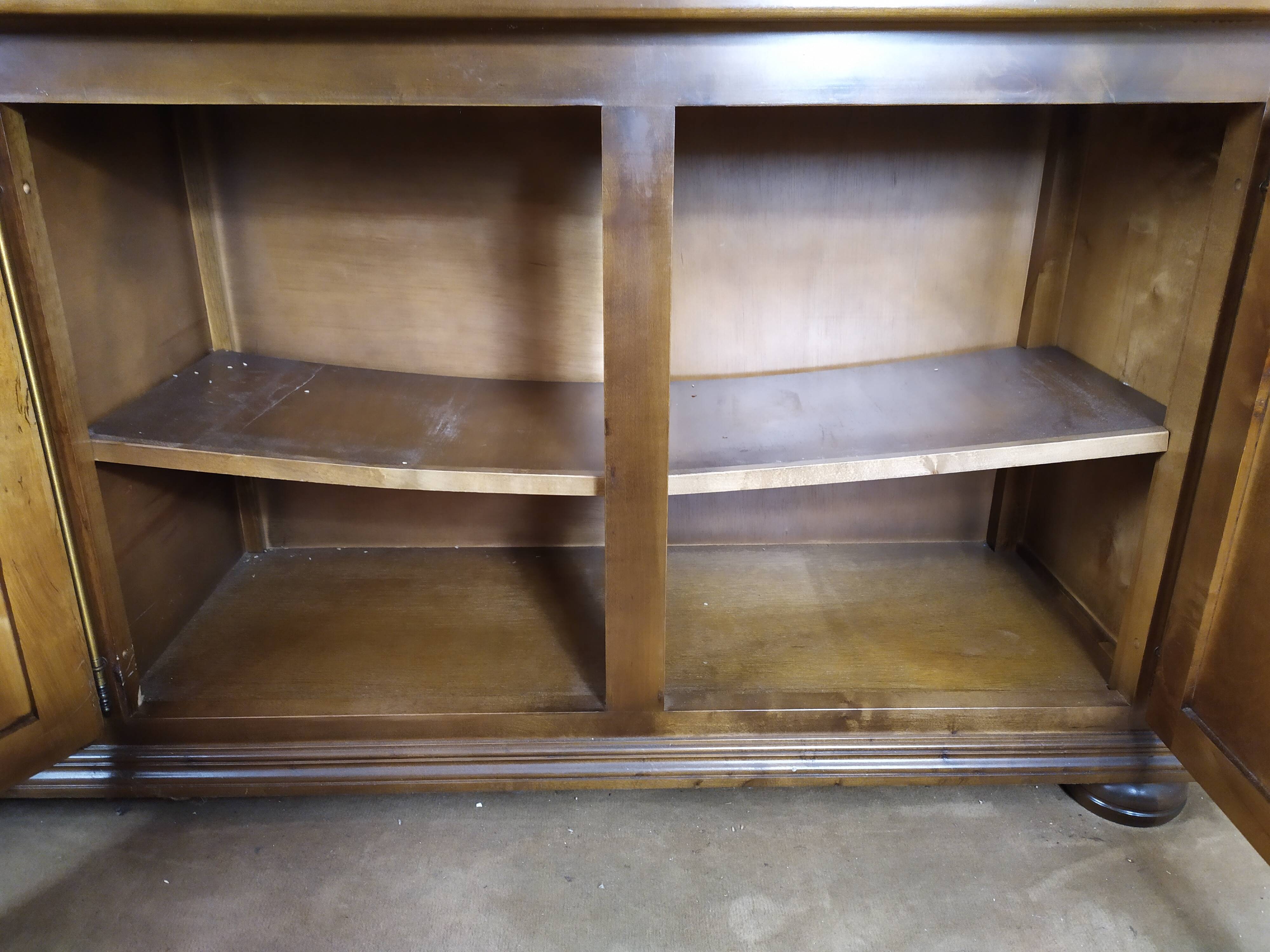 Solid wood library showcase